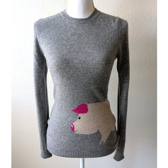 C3 100% Cashmere Grey Sweater, Size S - Picture 1 of 10